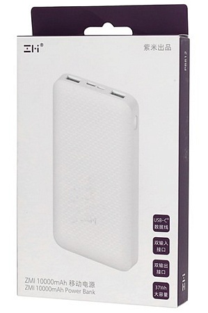 Внешний аккумулятор Xiaomi ZMI PB812 ZMKPB812CNWH white