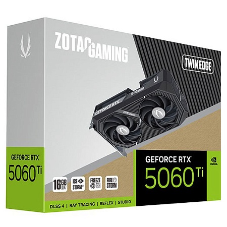 Видеокарта 16 GB ZOTAC RTX 5060 Ti TWIN EDGE ZT-B50620E-10M