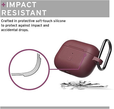 Чехол для наушников UAG Pro DOT Silicone, Aubergine 10251K314747