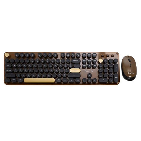 Клавиатура + мышь Aula AC306 Djona coffee-black