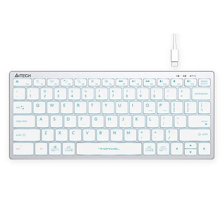 Клавиатура A4tech Fstyler FX61-Ice Blue-LED
