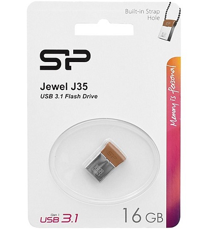 USB флешка 16GB Silicon Power Jewel J35 SP016GBUF3J35V1E USB 3.1 silver