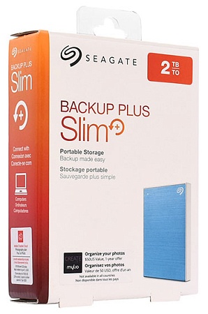 Внешний жесткий диск 2 TB Seagate Backup Plus Slim STHN2000402