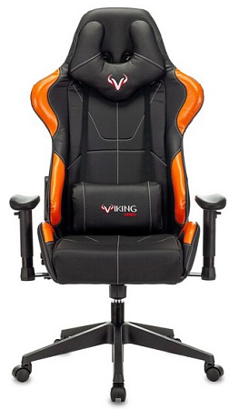 Игровое компьютерное кресло Zombie VIKING-5-AERO черный/оранжевый