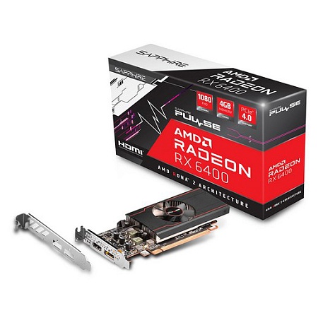 Видеокарта Sapphire PULSE RADEON RX 6400 GAMING 4G (11315-01-20G)