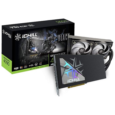 Видеокарта 24Gb Inno3D RTX4090 ICHILL BLACK C4090B-246XX-18330005