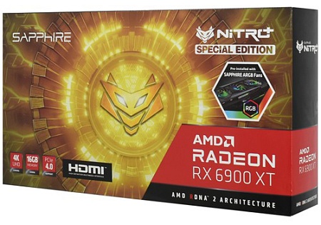 Видеокарта 16 GB Sapphire NITRO+ RX 6900 XT SE 11308-03-20G