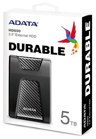 Внешний жесткий диск 5 TB ADATA AHD650 AHD650-5TU31-CBK black
