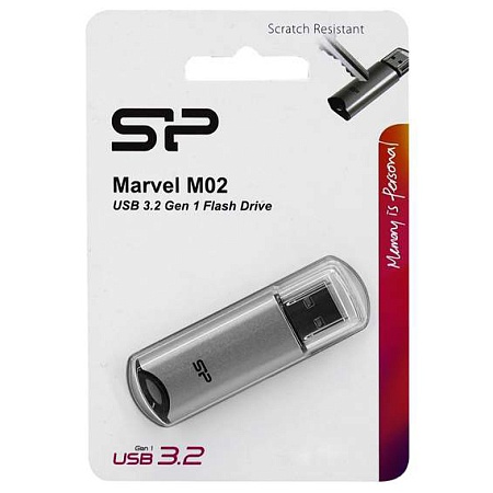 USB flash 128GB Silicon Power Marvel M02 SP128GBUF3M02V1S silver