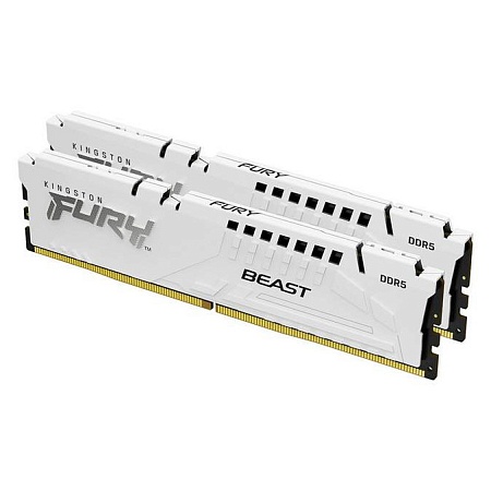 Оперативная память 32GB Kit Kingston FURY Beast White XMP KF552C40BWK2-32
