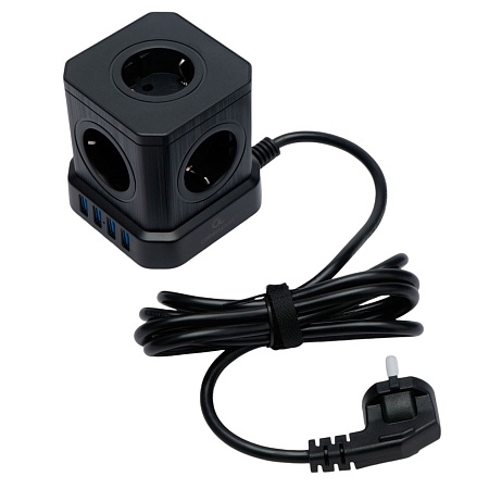 Сетевой фильтр Cablexpert Tower TWR-5-U4-B-2