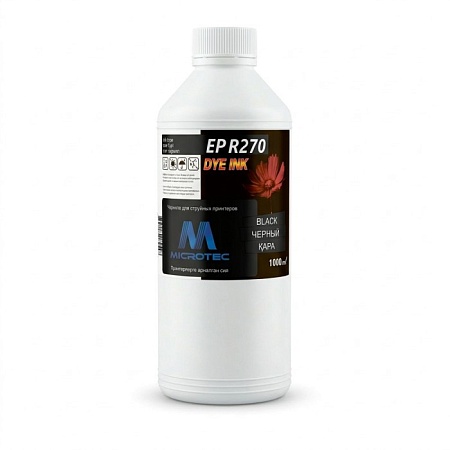 Чернила R270-1L BLACK Черный 1000ml (Microtec)