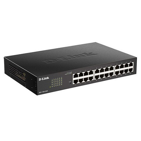 Switch 24 port 10/100/1000 Mbit, D-Link DGS-1100-24V2/A2A, desktop