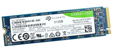 SSD накопитель 512Gb Seagate BarraCuda 510 ZP512CM30041