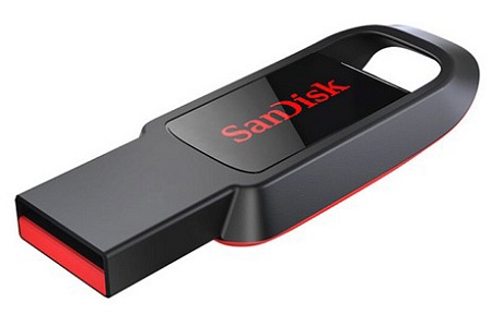 USB флешка 128 Гб SanDisk Cruzer Spark SDCZ61-128G-G35 black-red