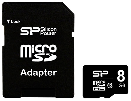 Карта памяти Silicon Power 8 Gb SP008GBSTH010V10