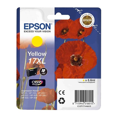 Картридж Epson C13T17144A10 желтый