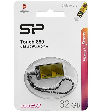 USB флешка 32GB Silicon Power Touch 850 SP032GBUF2850V1A USB 2.0 amber