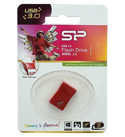 USB флешка 64GB Silicon Power Jewel J08 SP064GBUF3J08V1R USB 3.0 red