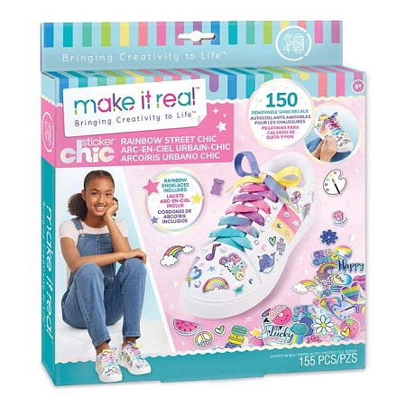 Набор для творчества Make It Real для обуви Sticker Chic: Rainbow Street Chic 1324mr