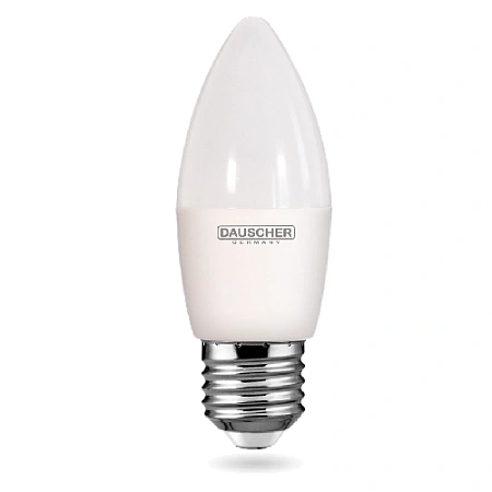 LED Лампа Dauscher C35-8W-E27-4200K, нейтральный (90lm/w)