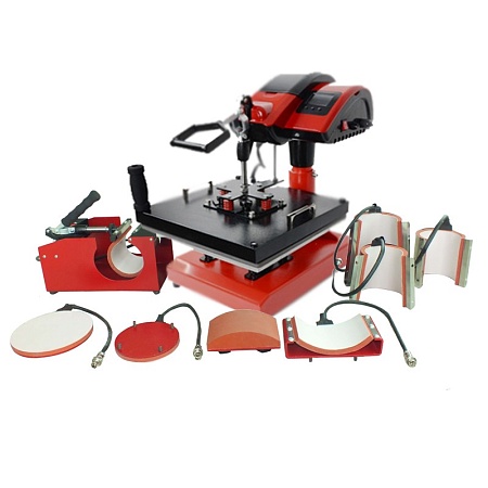 Универсальный термопресс [MAX-800C] 8 в 1 (футболка, 2 тарелки, кружка*4 размера, бейсболки)