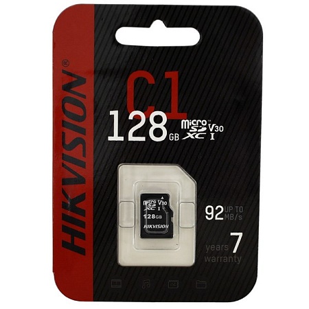 Карта памяти SD 128GB Hikvision HS-TF-C1/128G
