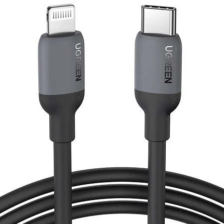 Кабель Ugreen US387  USB-C to Lightning Black 1m 20304