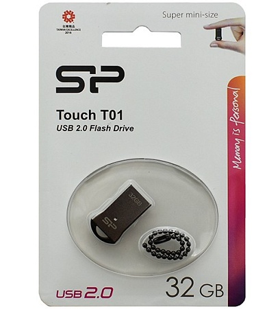 USB флешка 32GB Silicon Power Touch T01 SP032GBUF2T01V1K USB 2.0 silver