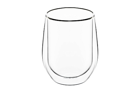 Набор чашек Ardesto с двойными стенками, 250 мл, H 9,5 см, 2 шт, боросиликатное стекло AR2625G