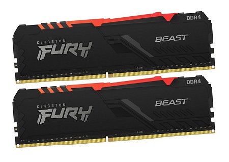 Оперативная память 16 GB kit Kingston Fury Beast RGB KF426C16BBAK2/16