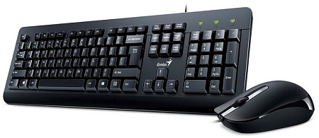 Комплект клавиатура+ мышь Genius KM-160 Black