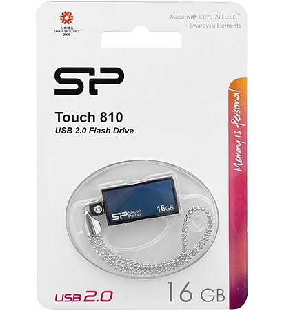 USB флешка 16GB Silicon Power Touch 810 SP016GBUF2810V1B USB 2.0 blue