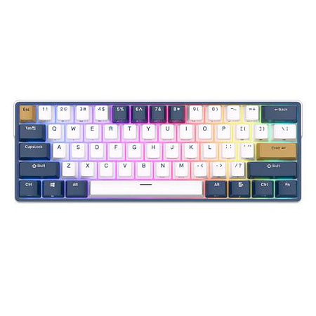 Клавиатура Royal Kludge RK61 Plus White-Klein Blue