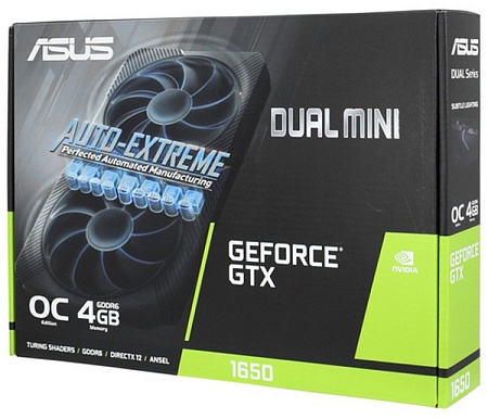 Видеокарта 4Gb Asus DUAL GTX 1650 DUAL-GTX1650-O4GD6-MINI