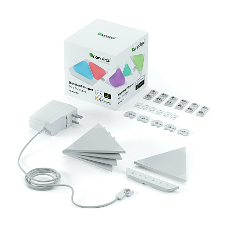 Smart lighting Starter kit Nanoleaf Shapes, Triangles Mini, (NL48-5002TW-5PK), White, 5 Pack