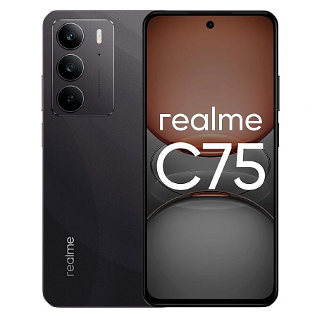Смартфон REALME RMX3941 C75 8 + 128 ГБ EUCIS Чёрный