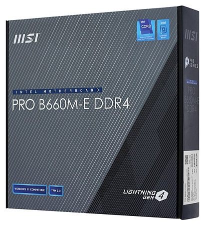 Материнская плата MSI PRO B660M-E DDR4