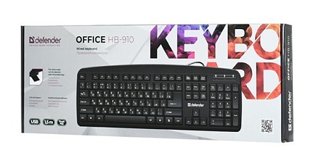 Клавиатура Defender Office HB-910 black Клавиатура Defender Office HB-910 black