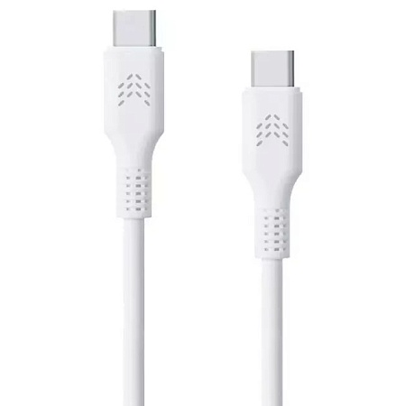 Зарядный кабель ROCKET FLEX USB-C/USB-C 60W 3.0A белый 1м