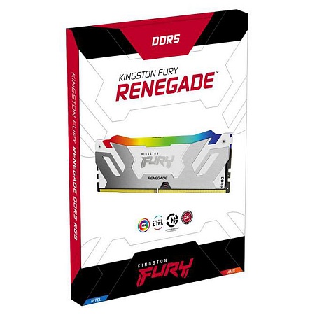 Оперативная память 16GB Kingston FURY Renegade RGB White XMP KF560C32RWA-16