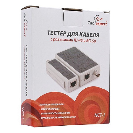 Тестер сетевого кабеля Cablexpert NCT-1