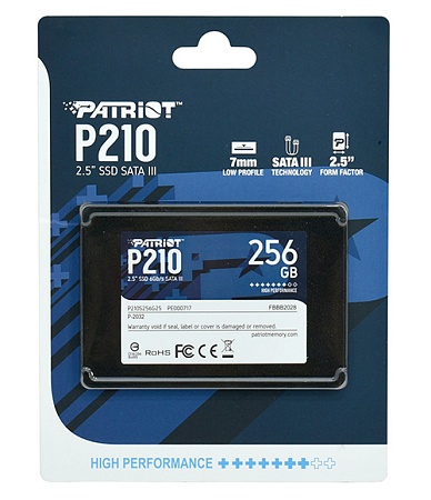 SSD накопитель SATA  256 GB Patriot P210 P210S256G25
