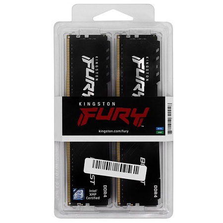 Оперативная память 32 GB kit Kingston Fury Beast KF432C16BBK2/32