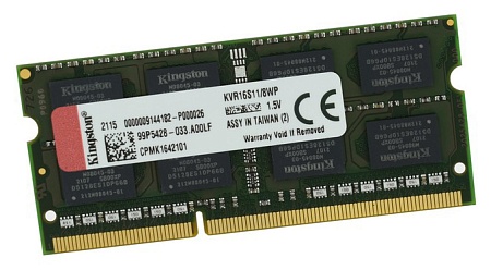 Оперативная память для ноутбука 8 GB Kingston KVR16S11/8WP Оперативная память для ноутбука 8 GB Kingston KVR16S11/8WP