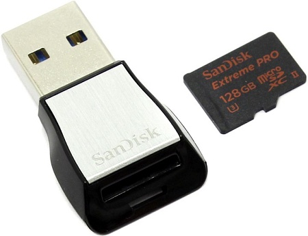 Карта памяти MicroSD 128GB U3 SanDisk SDSQXPJ-128G-GN6M3