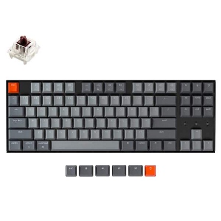 Клавиатура Keychron K8-P3 TKL Brown Switch RGB Optical Wireless