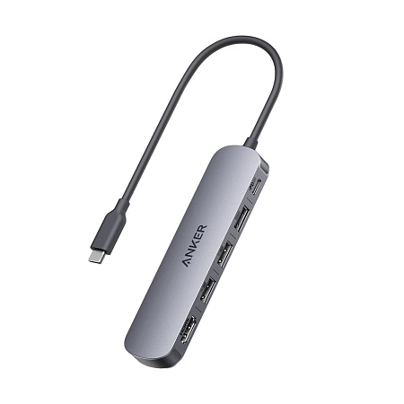 Концентратор Anker USB-C (5-in-1, 4K HDMI) (A8357HA0) Серый