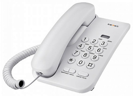 Телефон проводной Texet TX-212 Серый