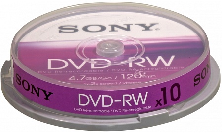 Диск DVD-RW Sony 4.7 GB 2x DMW47S2